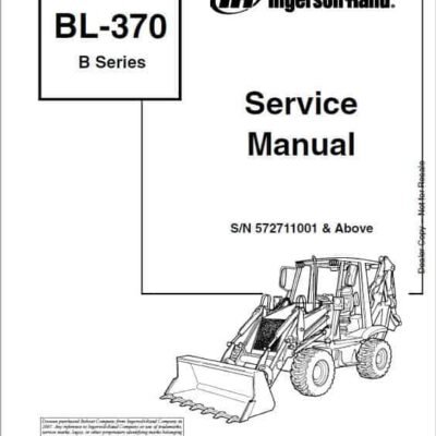 Cart Bobcat BL370 (B-Series) Loader Service Repair Manual