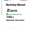 Hitachi Zaxis ZX8-2, ZX10U-2 Mini Excavator Repair Service Manual