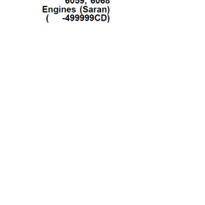 John Deere 3029, 4039, 4045, 6059, 6068 Engines Saran Repair Manual