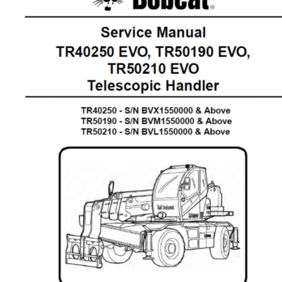 Cart Bobcat TR40250 TR50210 EVO Telescopic Service Repair Manual