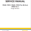 New Holland FR480, FR550, FR650, FR780, FR850, FR850 Forage Harvester Service Manual