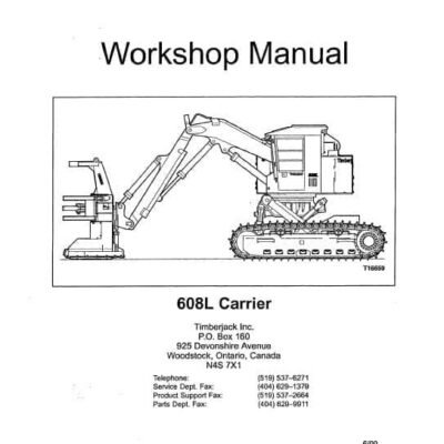Timberjack 608L Feller Buncher Service Repair Manual