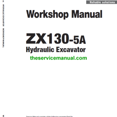 Cart Hitachi ZX130-5A Excavator Service Repair Manual
