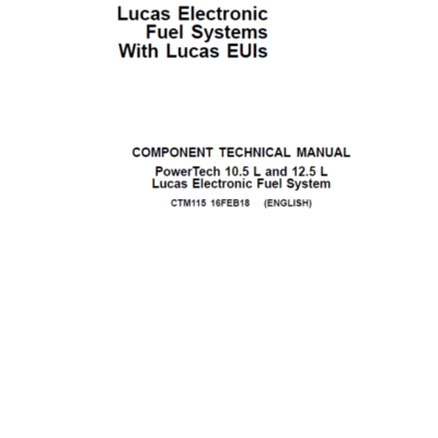 John Deere PowerTech 10.5L, 12.5L Diesel Engines Service Manual