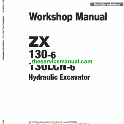 Cart Hitachi ZX130-6 and ZX130LCN-6 Excavator Service Repair Manual