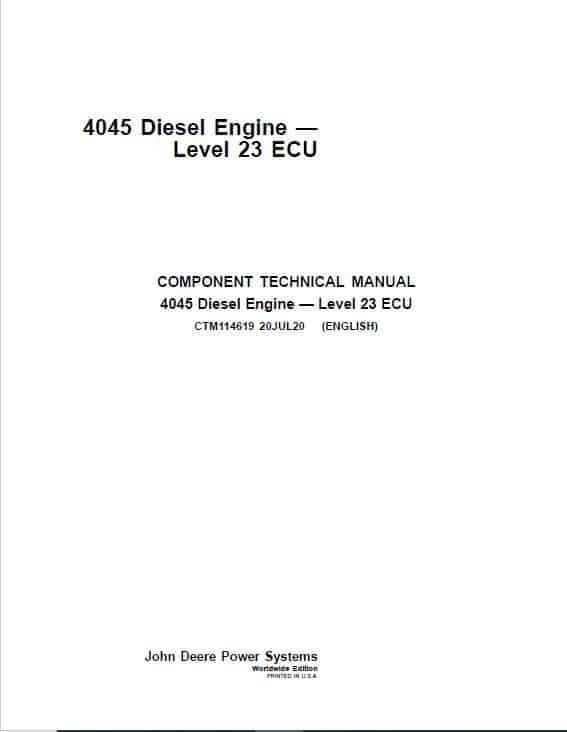 John Deere PowerTech 4.5L, 6.8L Diesel Engines Level 4 Fuel Systems – Bosch VP44 Pump Repair Manual John Deere PowerTech 4.5L, 6.8L Diesel Engines Level 4 Fuel Systems – Bosch VP44 Pump Repair Manual