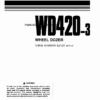Komatsu WD420-3 Wheel Dozer Service Manual