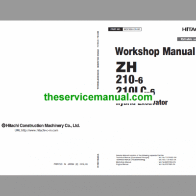 Cart Hitachi ZH210-6 and ZH210LC-6 Excavator Service Repair Manual