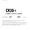Komatsu CK30-1 Skid Steer Loader Service Manual