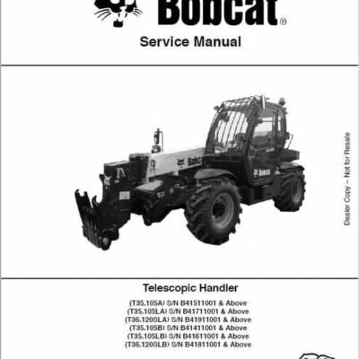 Cart Bobcat T35.105, T36.120 versaHANDLER Telescopic Service Repair Manual