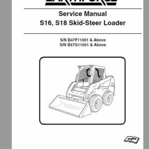 Bobcat Earthforce S16, S18 Skid-Steer Loader Service Repair Manual Bobcat Earthforce S16, S18 Skid-Steer Loader Service Repair Manual - Image 2