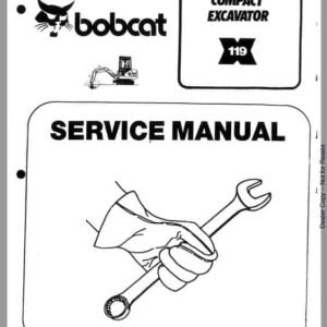 Bobcat 310 and 313 Skidsteer Loader Service Manual