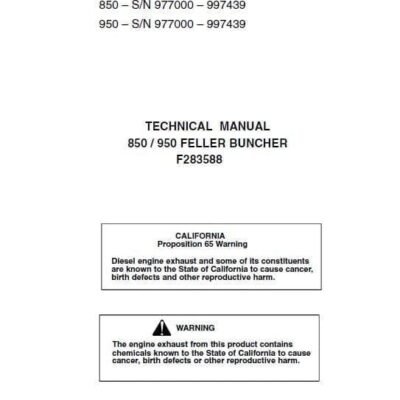 Timberjack 850, 950 Feller Bunchers