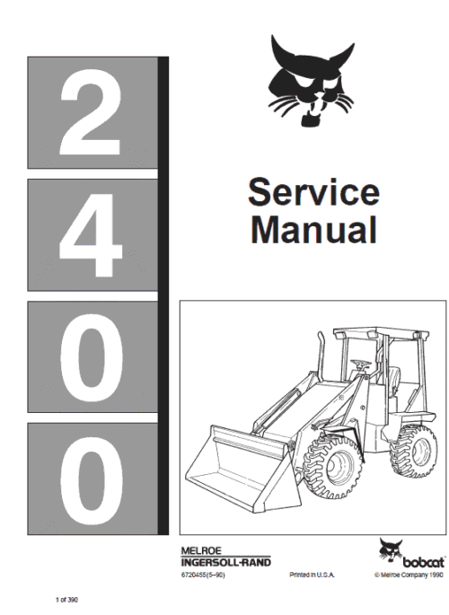 Bobcat 2400 Loader Service Manual