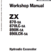 Hitachi ZX870-5A and 890H-5A Excavator Service Repair Manual