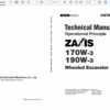 Hitachi ZX170W-3 and ZX190W-3 Excavator Service Repair Manual