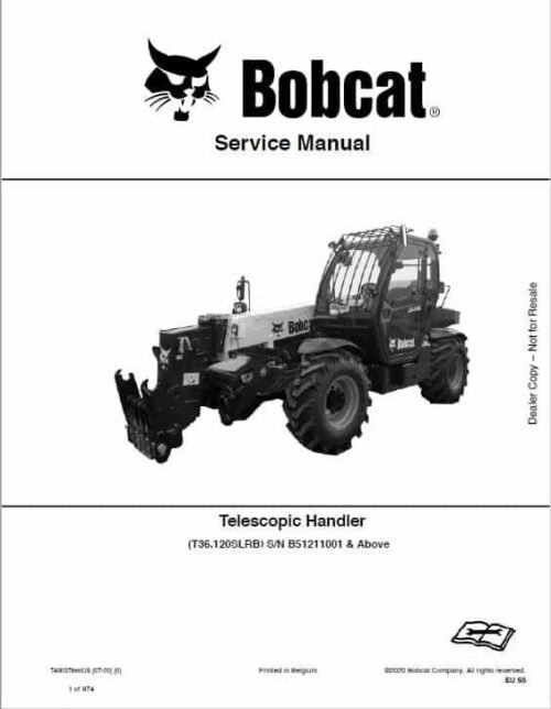 Bobcat T36.120SL, T36.120SLRB Telescopic Service Repair Manual