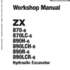 Hitachi ZX870-6 and ZX890H-6 Excavator Service Repair Manual