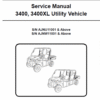Bobcat 3400, 3400XL Utility Vehicle Service Repair Manual