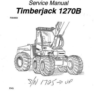 Cart Timberjack 1270B Wheeled Harvester Service Repair Manual