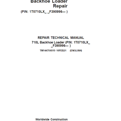 John Deere 710L Backhoe Loader Repair Service Manual