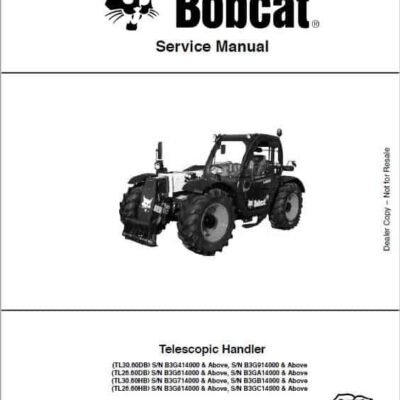 Bobcat TL26.60, TL30.60 versaHANDLER Telescopic Service Repair Manual