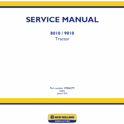 New Holland 8010, 9010 Tractor Service Manual