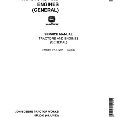 John Deere Tractors and Engines General Repair Manual