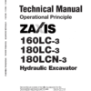 Hitachi Zaxis 160LC-3 and Zaxis 180LC-3 Excavator Service Repair Manual
