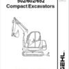 Gehl GE 502, GE 602, GE 652 Mini Excavator Repair Service Manual