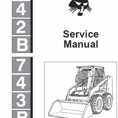 Cart Bobcat 742B and 743B Skid-Steer Loader Service Manual