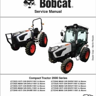 Cart Bobcat CT2025, CT2035, CT2535, CT2540 Tractor Service Repair Manual