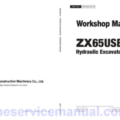 Hitachi ZX65USB-5B Excavator Service Repair Manual