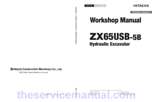 Hitachi ZX65USB-5B Excavator Service Repair Manual