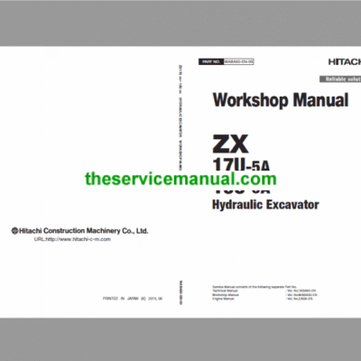 Hitachi ZX17U-5A and ZX19U-5A Excavator Service Repair Manual
