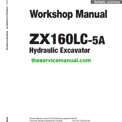 Hitachi ZX160LC-5A and ZX160LC-5B Excavator Service Repair Manual