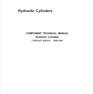 John Deere Hydraulic Cylinders Component Technical Manual