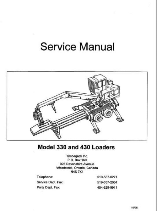 1-41-1-1.jpg Timberjack 330, 430 Knuckle Boom Loader Service Repair Manual