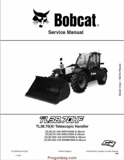 Bobcat TL38.70, TL38.70X Telescopic Service Repair Manual