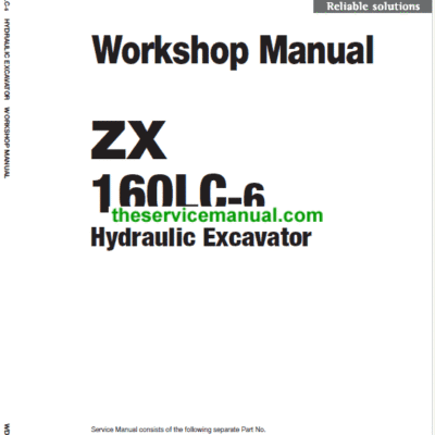 Hitachi ZX160LC-5G and ZX160LC-6 Excavator Service Repair Manual