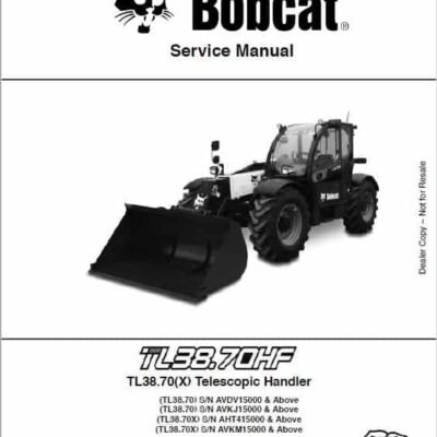 Cart Bobcat TL38.70, TL38.70X versaHANDLER Telescopic Service Repair Manual