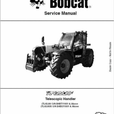 Bobcat TL43.80 TL43.80X2 Telescopic Service Repair Manual