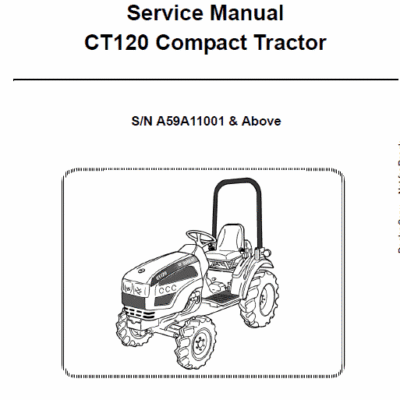 Cart Bobcat CT120 Compact Tractor Service Manual