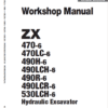 Hitachi ZX470-6, ZX490LCH-6 and ZX530LCH-6 Excavator Repair Manual
