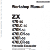 Hitachi ZX470-5G Excavator Service Repair Manual