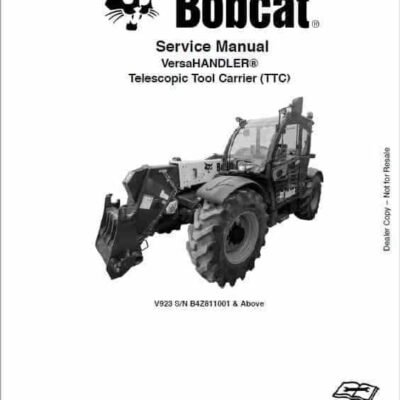 Cart Bobcat V923 versa Telescopic Service Guide Manual