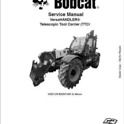 Cart Bobcat V923 versaHANDLER Telescopic Service Repair Manual