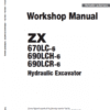 Hitachi ZX670LC-6, ZX690LCR-6 and ZX690LCH-6 Excavator Service Repair Manual