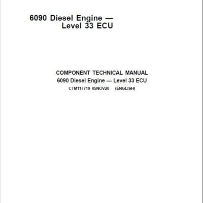 John Deere 6090 Diesel Engine Level 33 ECU Service Repair Manual