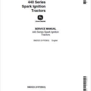 Cart John Deere 440, 440 I 440 ICD Tractor Repair Service Manual